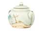 Чайник # 33840 дровяной обжиг ручная роспись керамика Дэхуа 175 мл